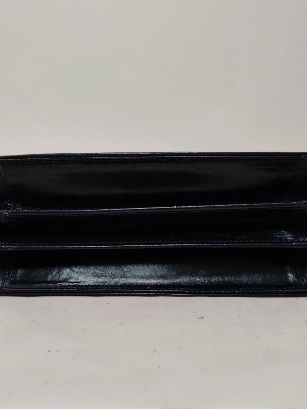 Gucci Hand Bag Navy Blue Leather Made in Italy - Picture 5 of 9